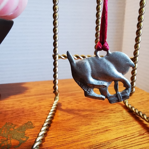 Vintage Pewter Kitty Cat Ornament Pendant - Picture 5 of 14